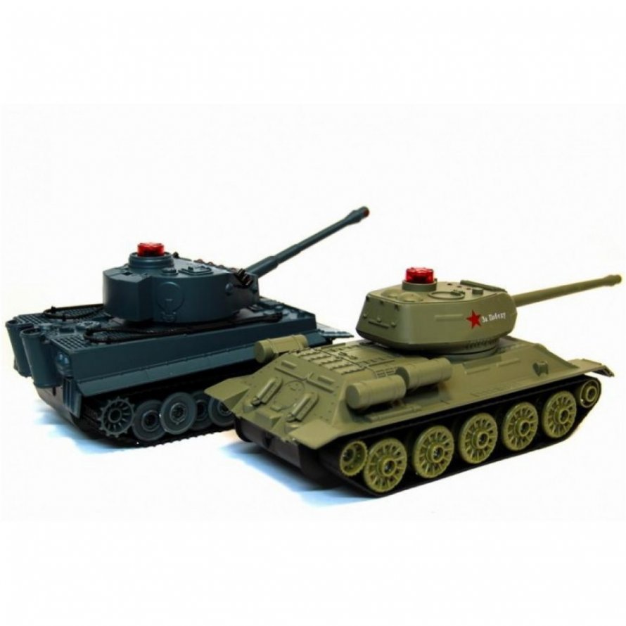 Радиоуправляемый танковый бой Huan Qi т34 и Tiger
