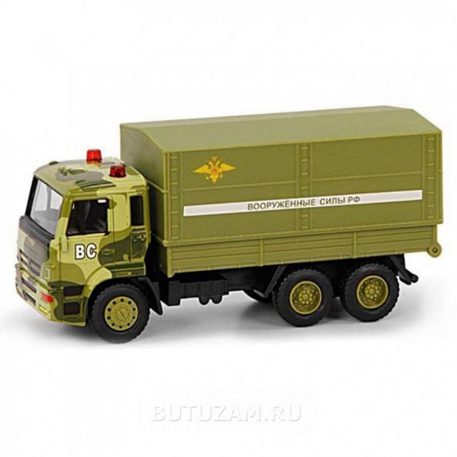 Машинка Play Smart р49204 грузовик ОМОН инерционная металлическая 1:54