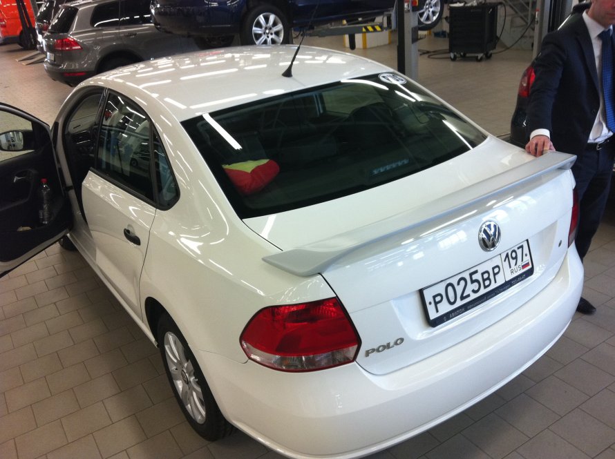 Спойлер VW Polo sedan