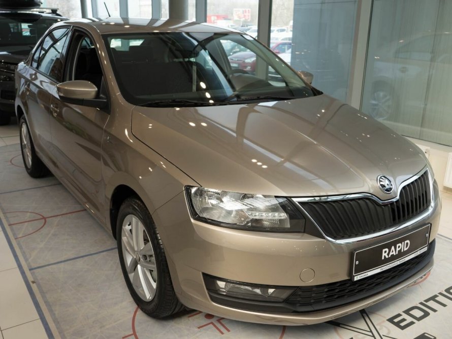 Бежевый Titanium металлик Skoda Rapid