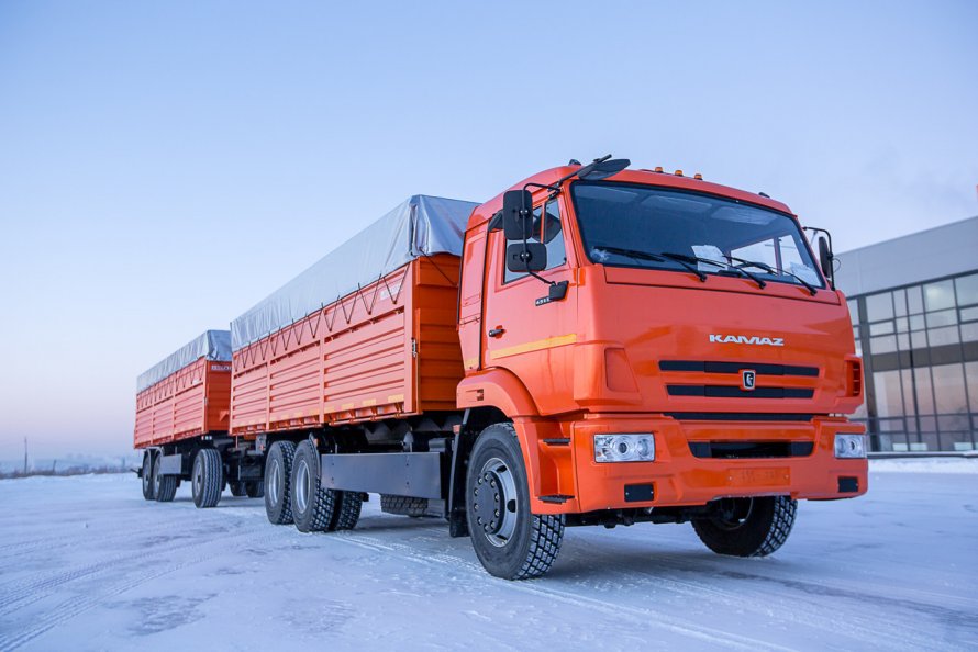 КАМАЗ 65115 бортовой зерновоз