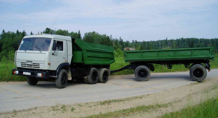 КАМАЗ 55111 С полуприцепом