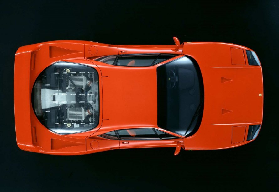 Ferrari f40 сверху