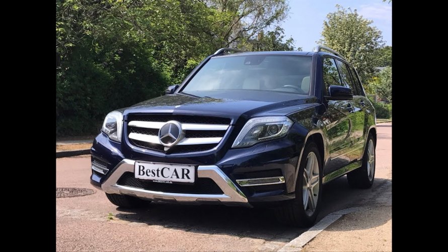 Белый Мерседес GLK 220