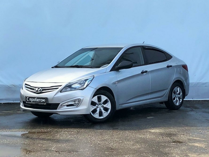 Hyundai Solaris 2014 серебристый