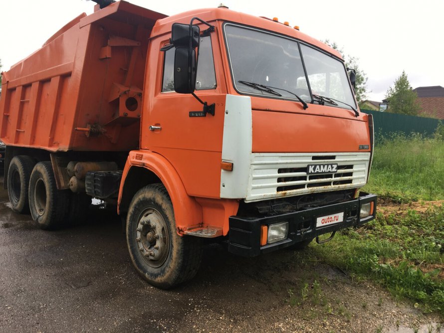 КАМАЗ оранжевый 65115 самосвал