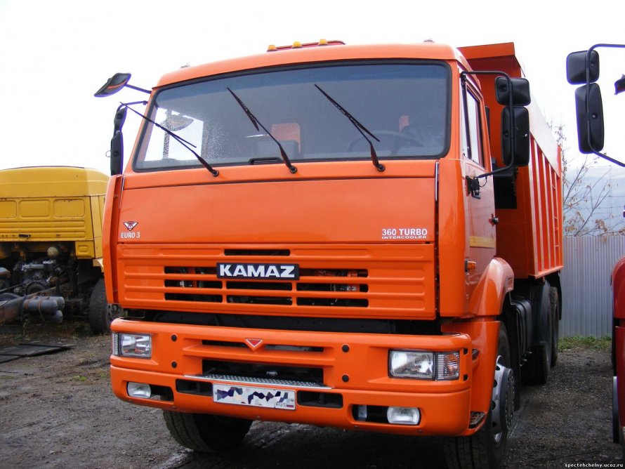 КАМАЗ 5511 самосвал оранжевый