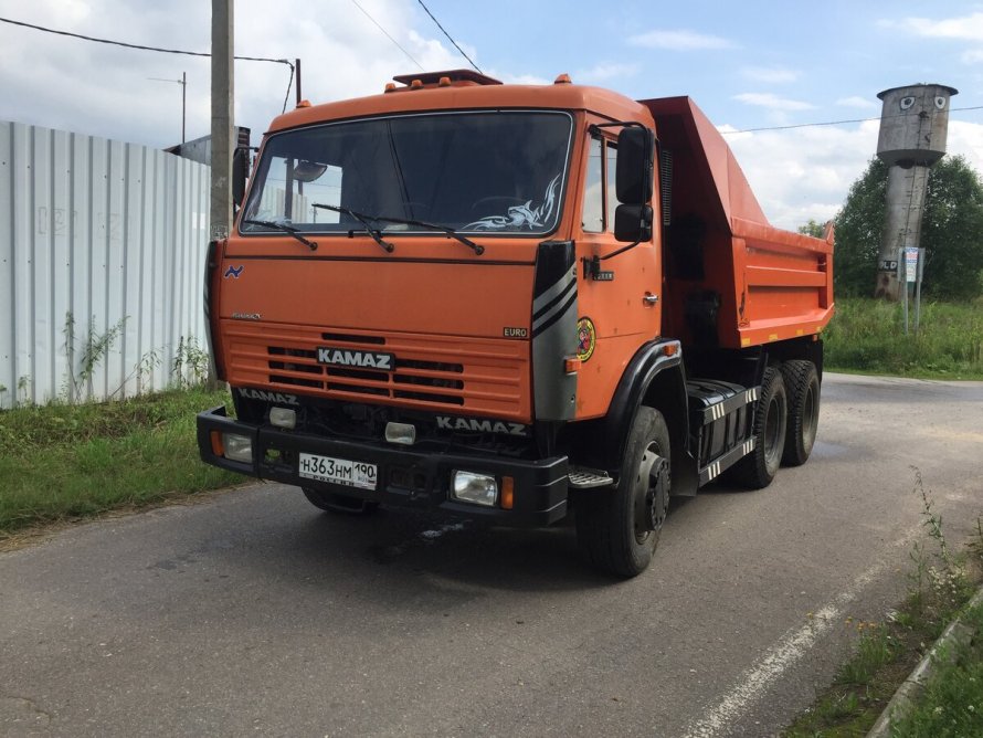КАМАЗ 5511 С оранжевой кабиной