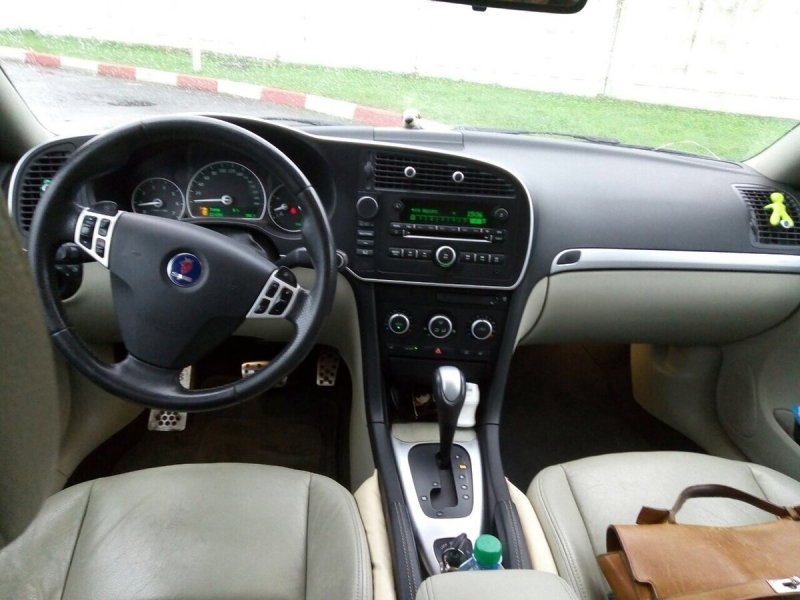 Saab 9-3 Aero салон ночью