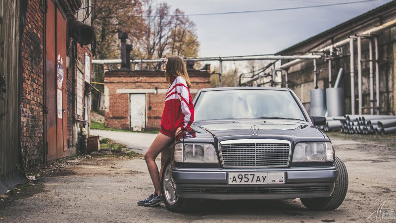 Мерс w124 с бандитом