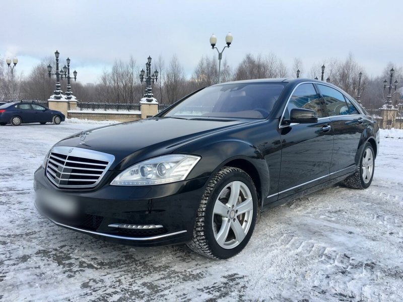 Мерседес 221w зима