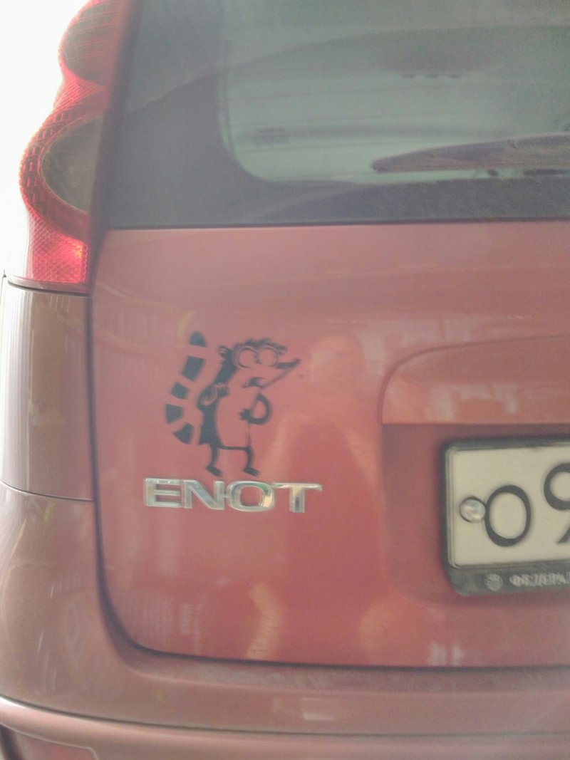 Ниссан енот шильдик