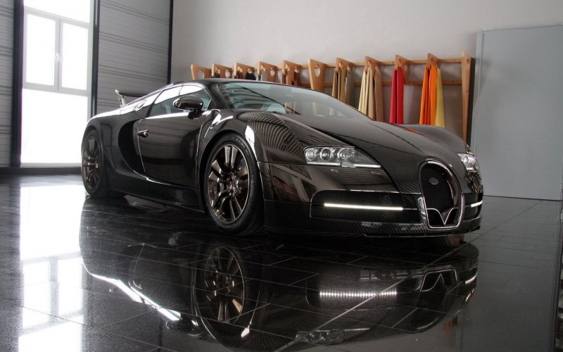 Bugatti 2009 Veyron чёрный