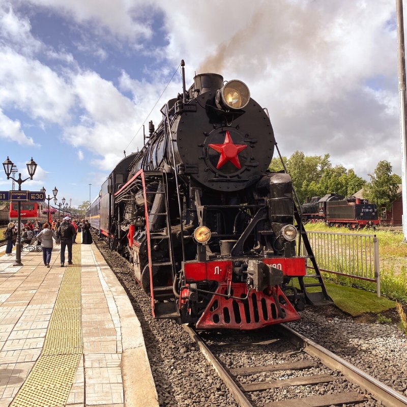 Ретро паровоз Ярославль Рыбинск 2021