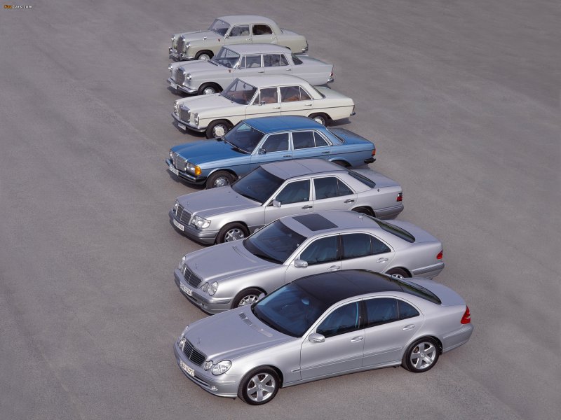 Эволюция Mercedes Benz е class
