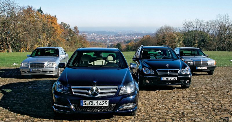 Mercedes Benz c class Эволюция