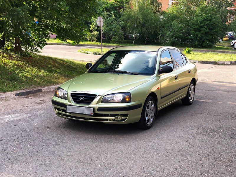 Хендай Элантра 2004 зеленая