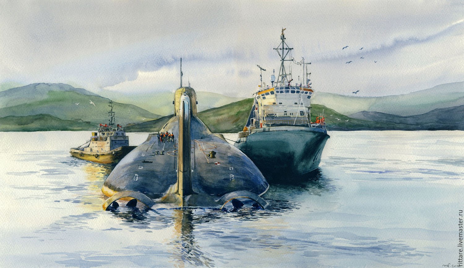 Северный флот ВМФ В живописи