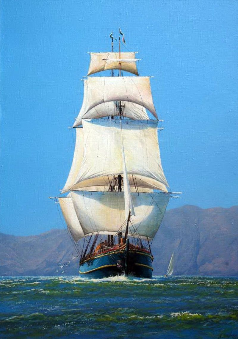 Виктор Юшкевич море парусник