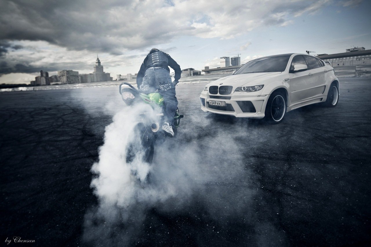 BMW В дыму