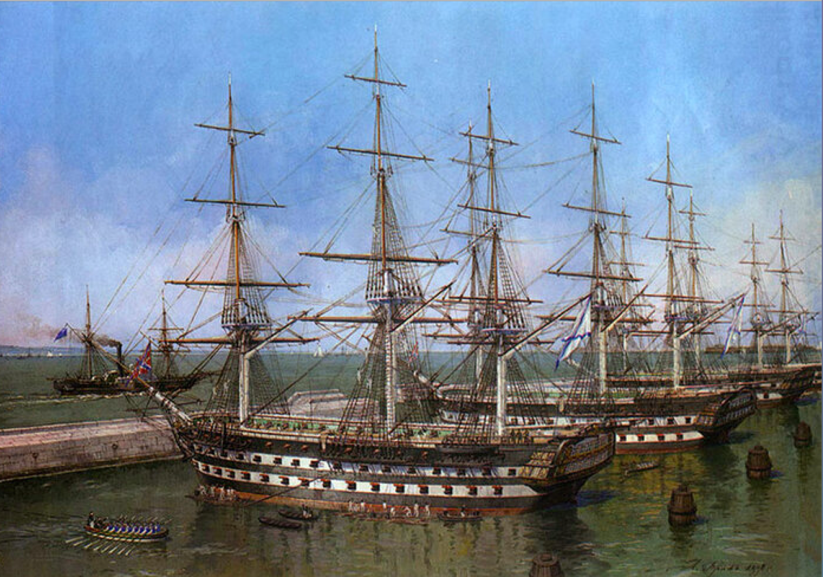 Флот россии 18 век. Парусный корабль Лефорт. Линейный корабль Лефорт 1835. Ягудиил линейный корабль, 1843.