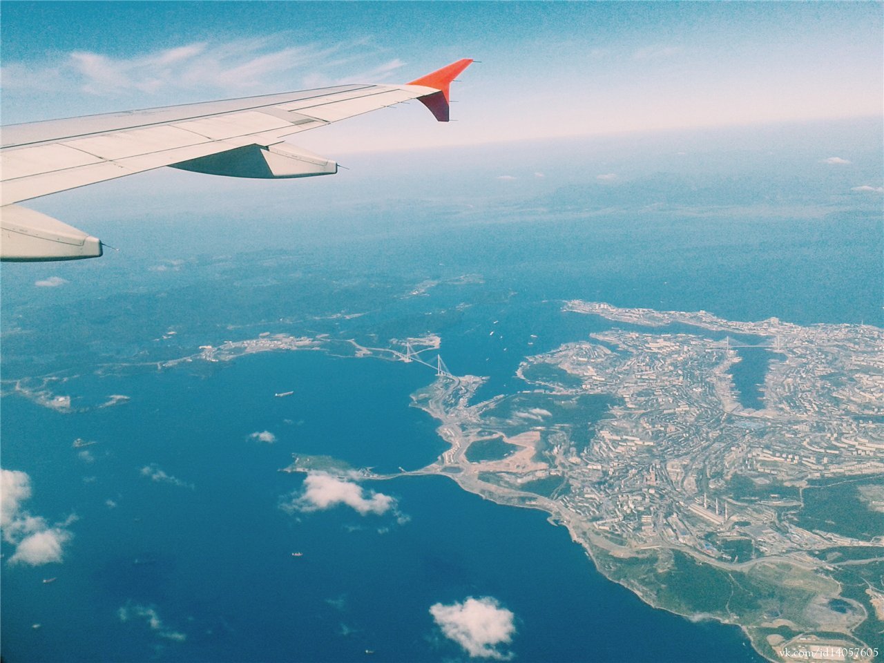 Фото с земли с самолета