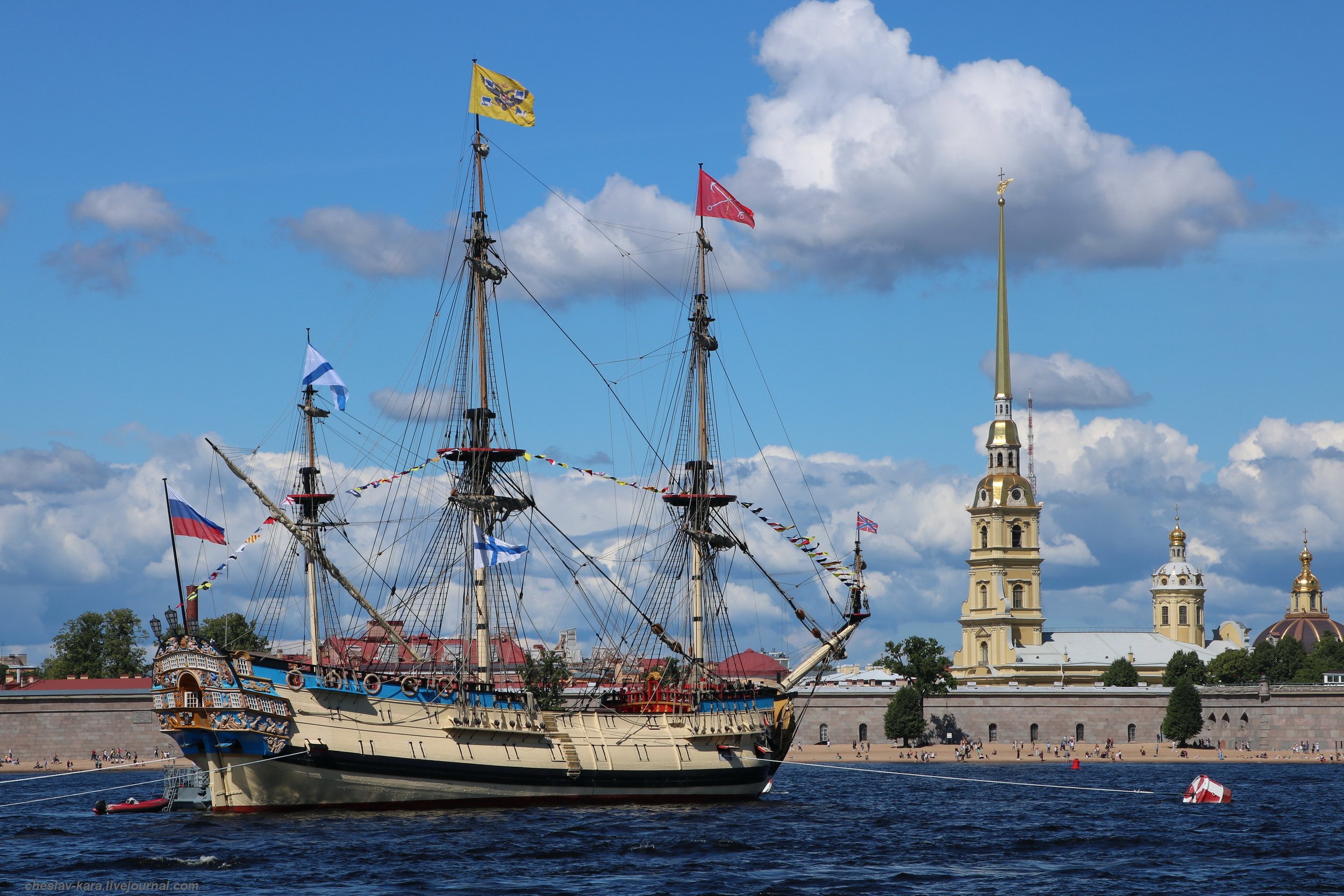 Корабль Полтава в Санкт-Петербурге