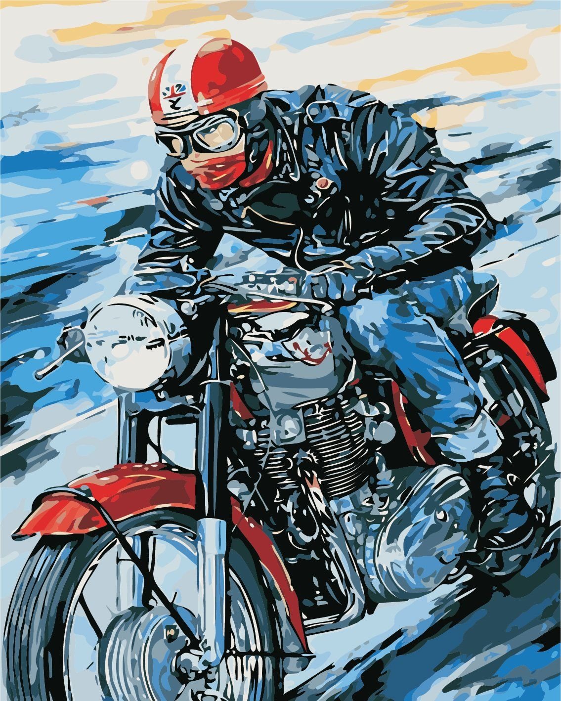Открытки байкеры. Мотоцикл живопись. Мотоцикл акварель. Мотоцикл в Советской живописи. Картина мотоцикл.