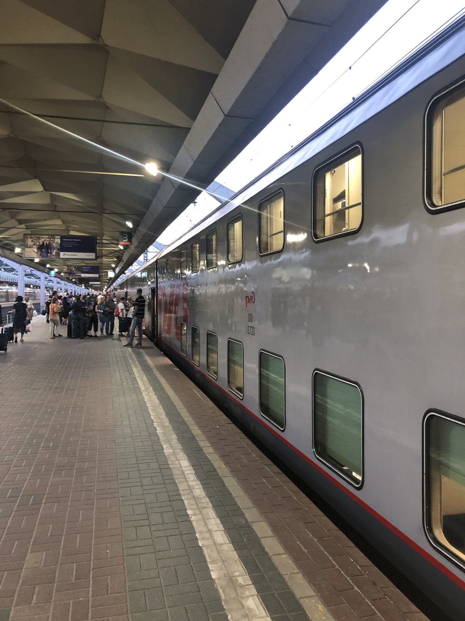 двухэтажный поезд москва петербург