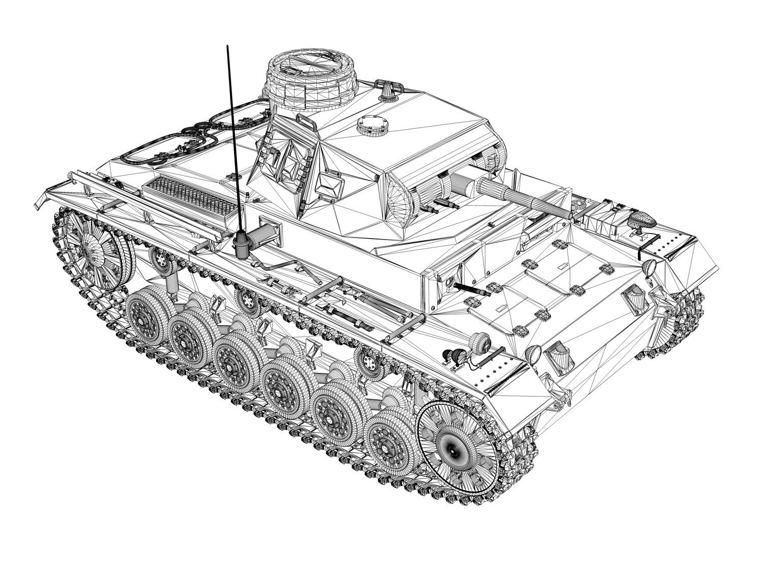 Чертеж танка пз 3