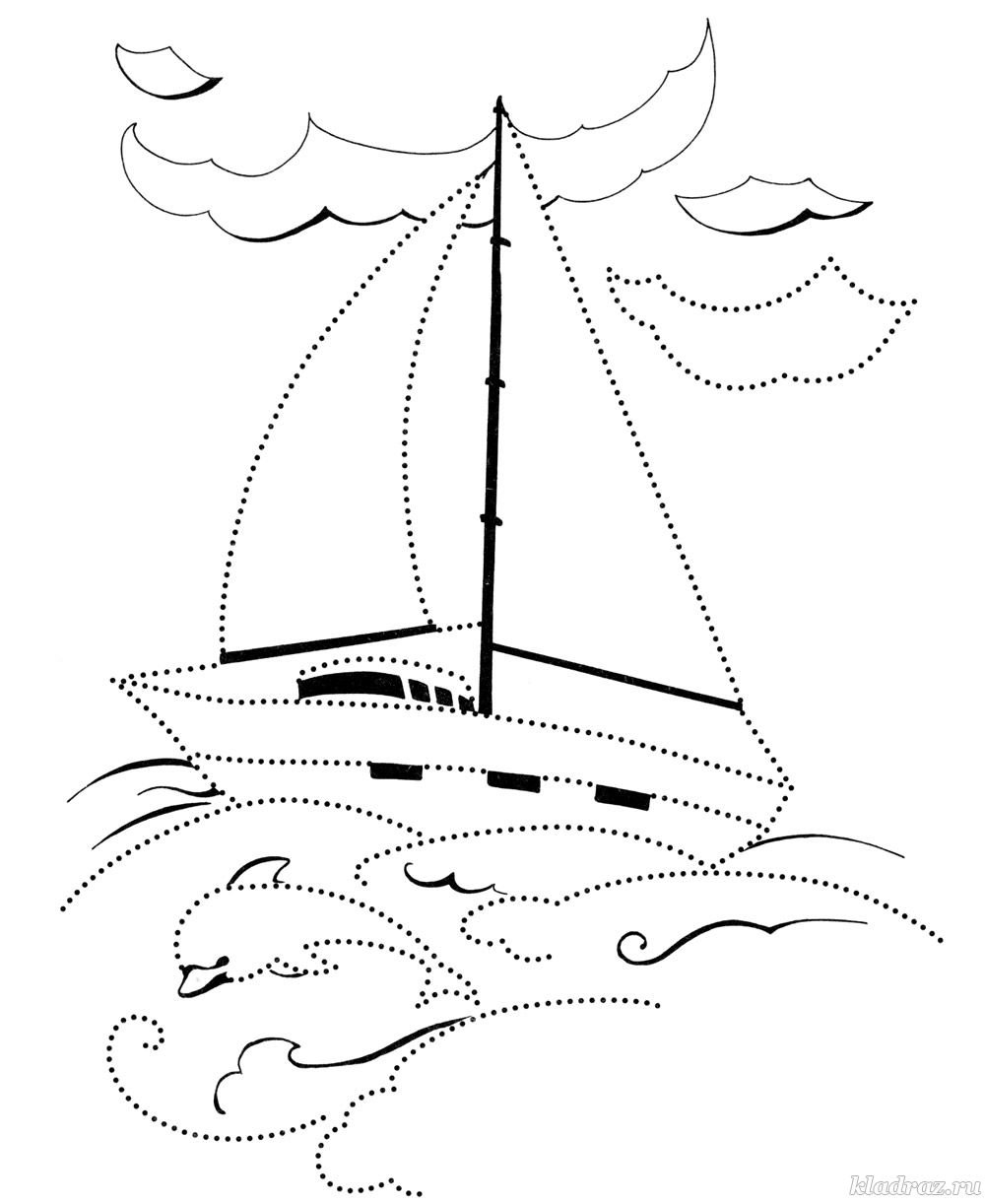 Кораблик рисунок