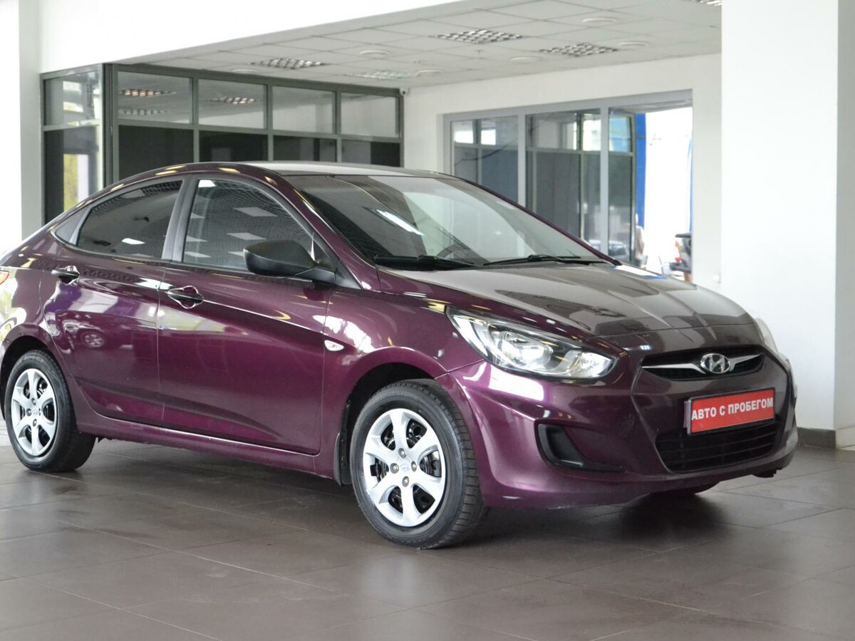 Hyundai Solaris 2014 фиолетовый