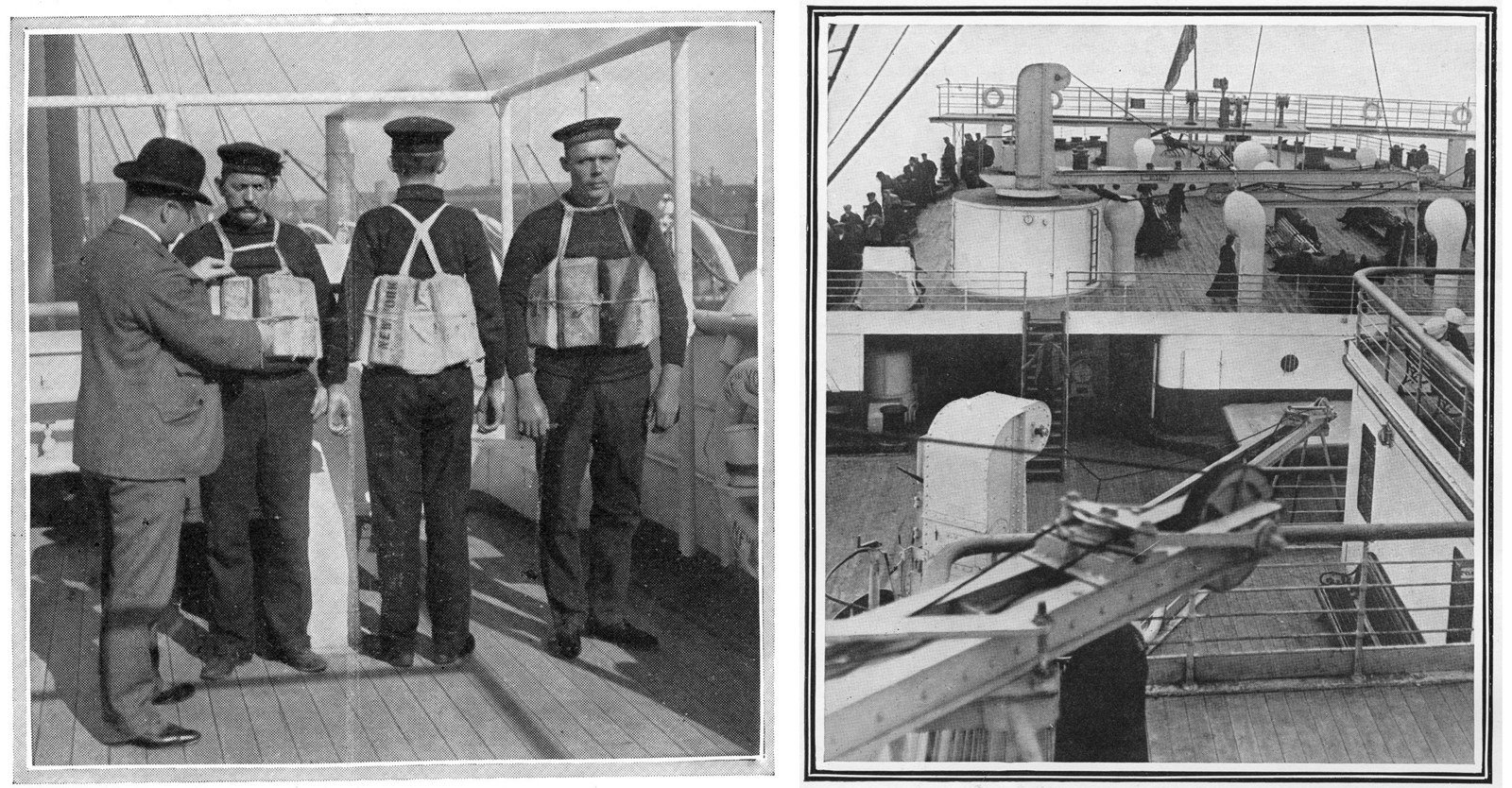 На палубу вышел капитан. Фотографии Титаника 1912. Шлюпочная палуба Титаника. Экипаж Титаника. Титаник верхняя палуба.