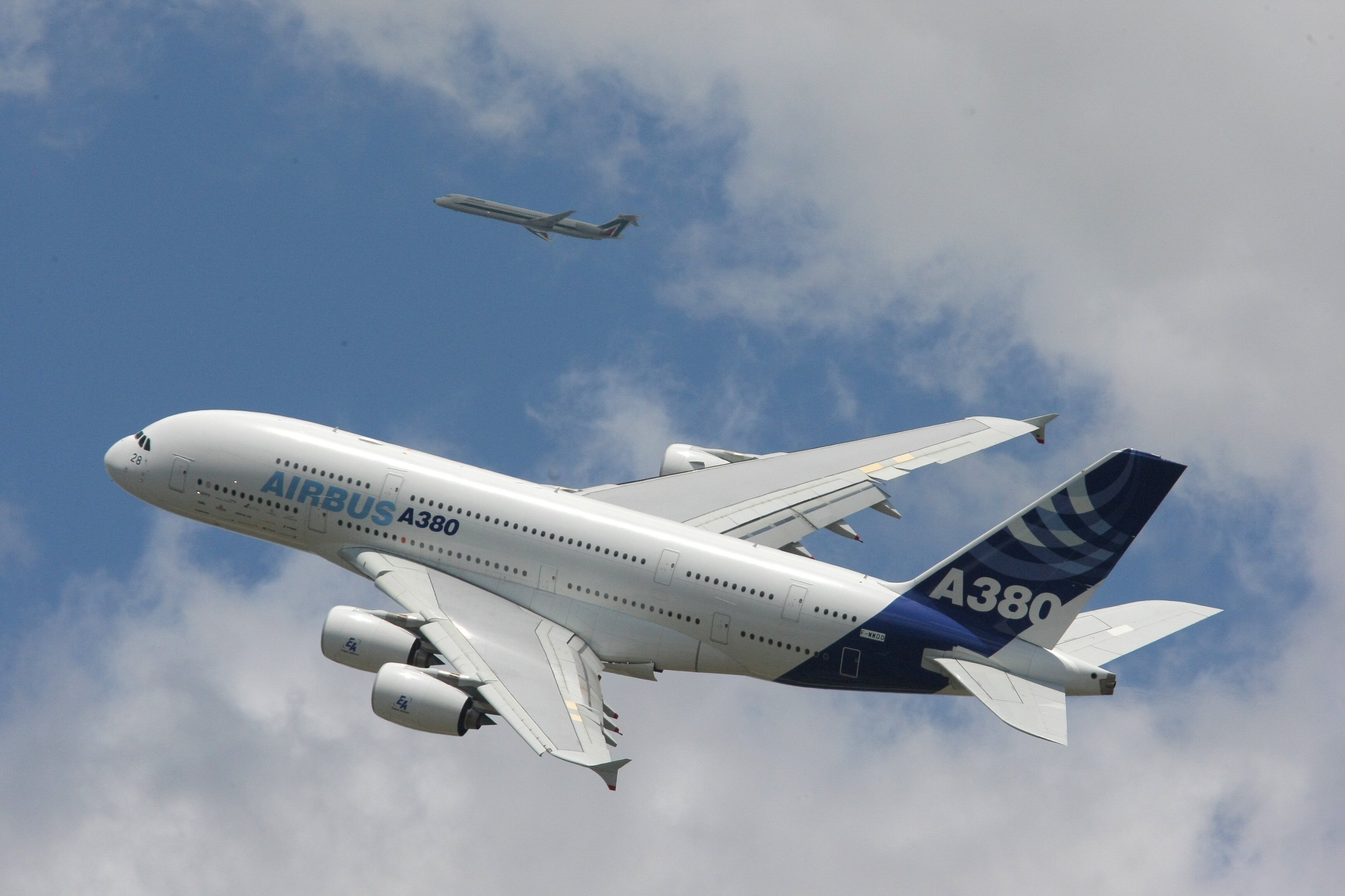 Готовые модели самолетов компании Airbus.