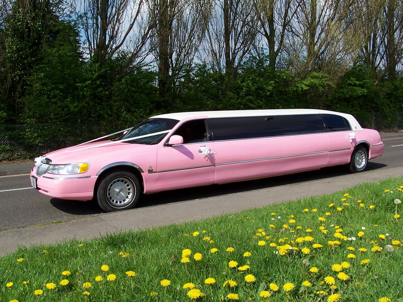 Свадебный лимузин розовый