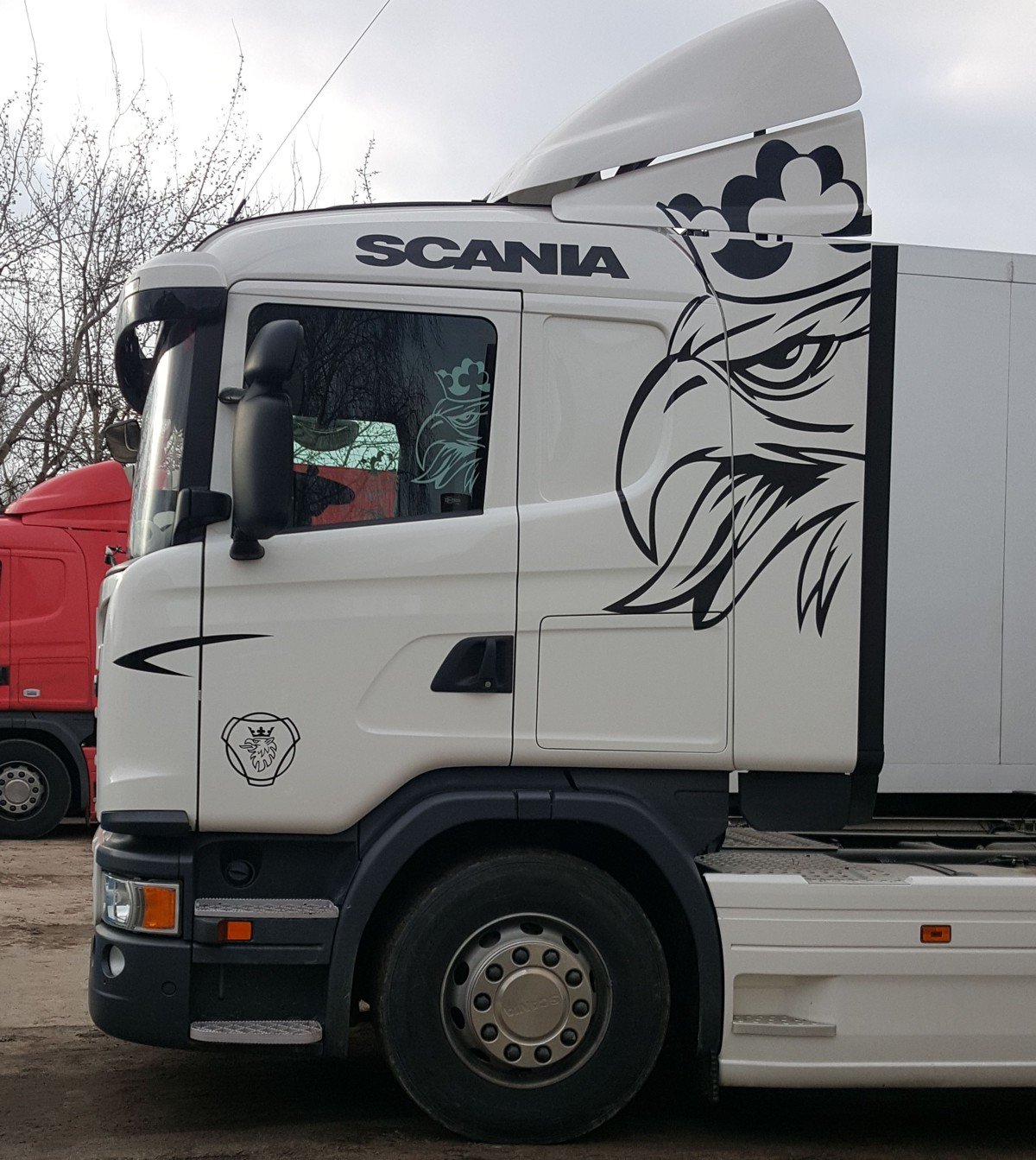 Scania 124 Griffin наклейка