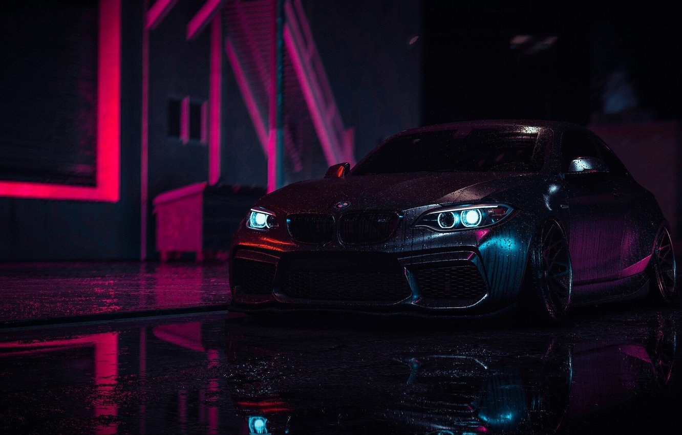 bmw m5 неон