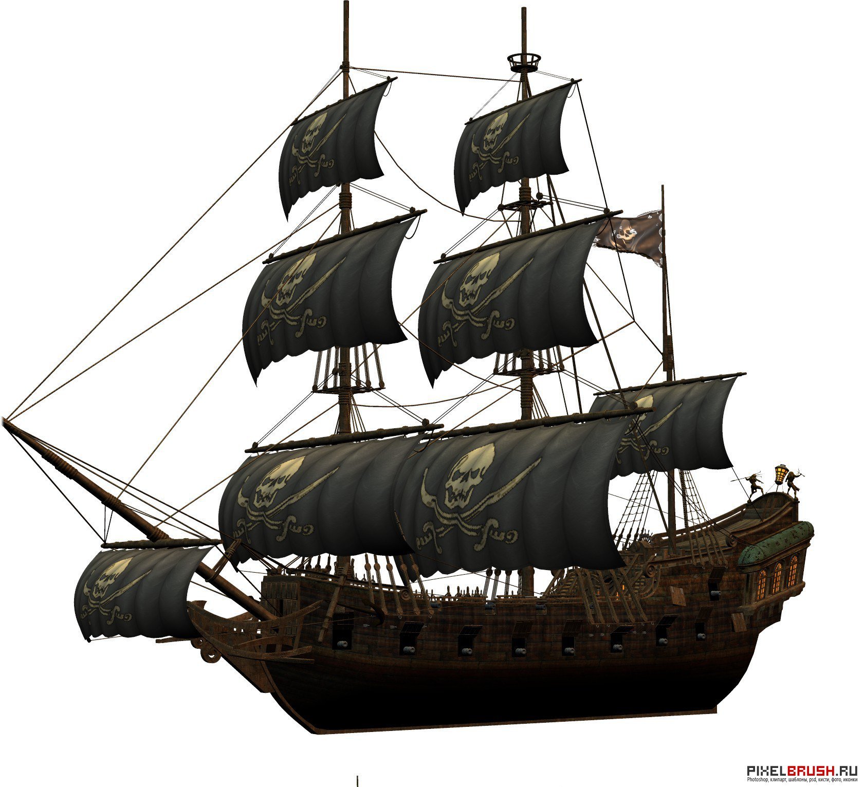 Пиратские корабли каравеллы