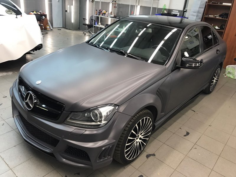 Серый матовый w204