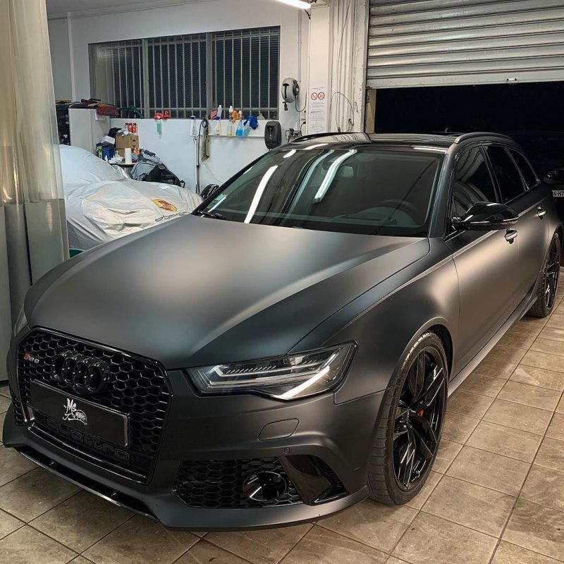 Ауди rs6 черная матовая