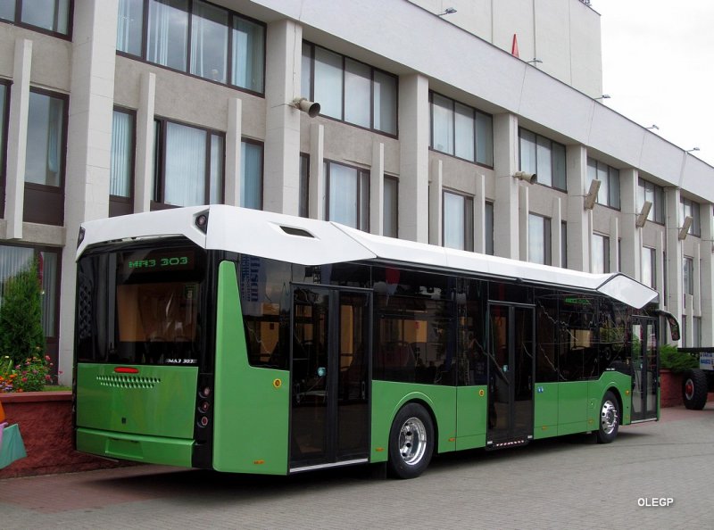 Новые автобусы МАЗ 303