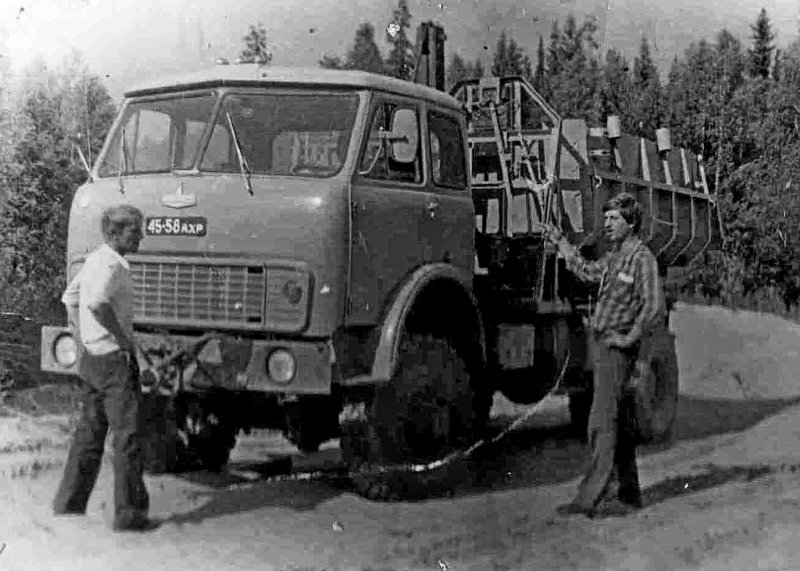 МАЗ 509а лесовоз с роспуском 1978-1990