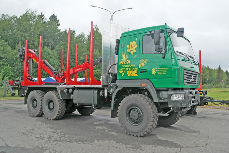 МАЗ 509а лесовоз с роспуском