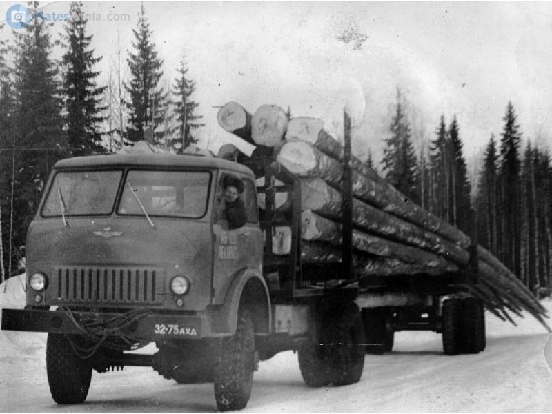 МАЗ 509 лебедка