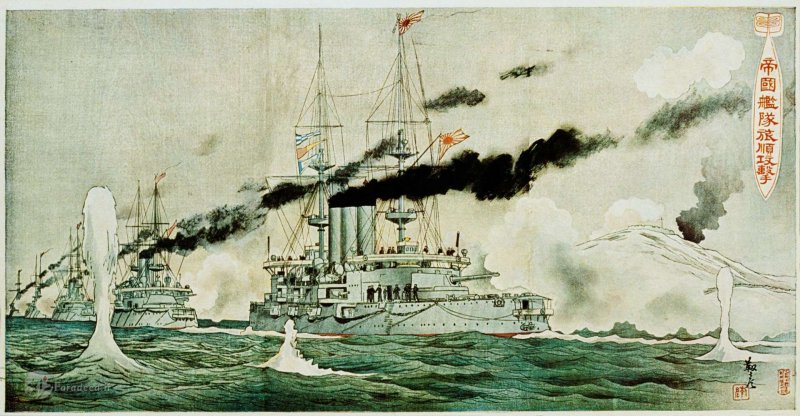 Нападение японского флота на порт Артур 1904