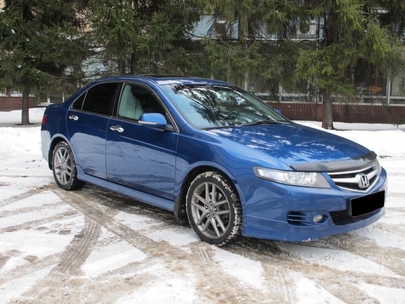 Хонда Аккорд 2007 синяя