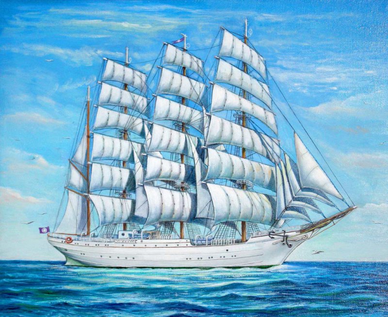 Парусник рисунок