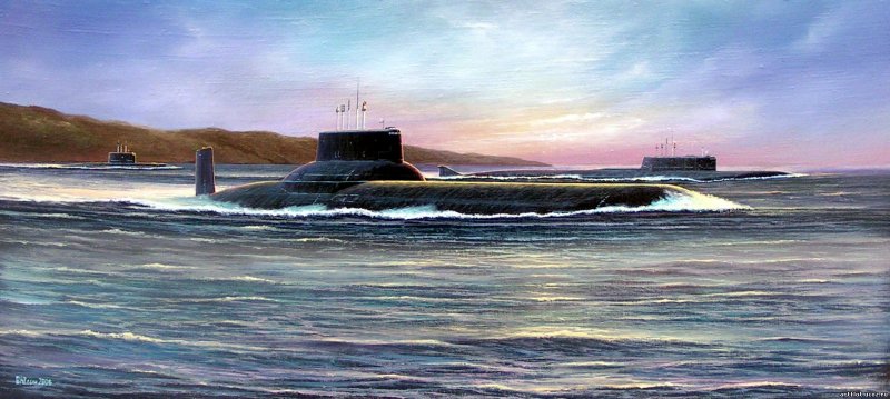 Картины подводных лодок Олега Юдина