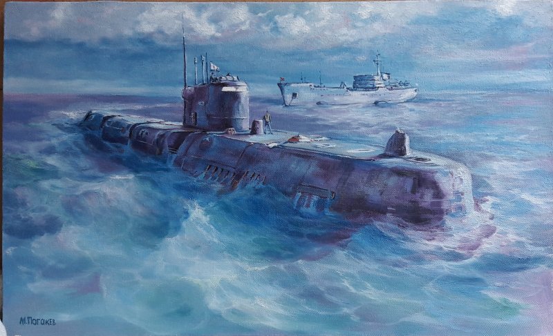 Морской порт акварелью