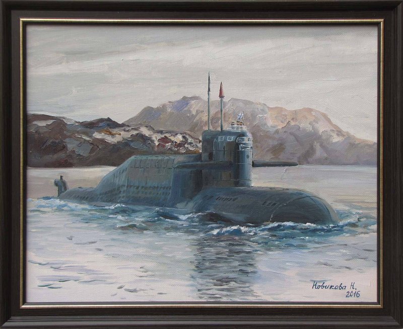 Подводные лодки в живописи